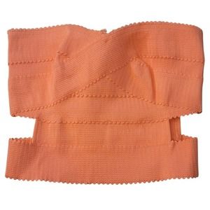 Lulumari Neon Coral Elastic Bandage Tube Top NWT Size Small